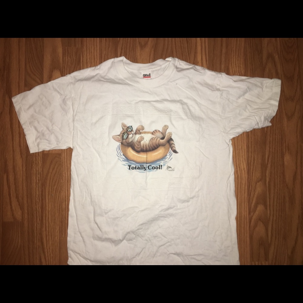 Vintage 1997 bob Harrison cats T-shirt t shirt